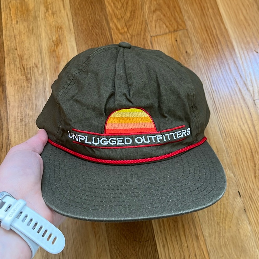 Unplugged army green Grandpa style hat cap